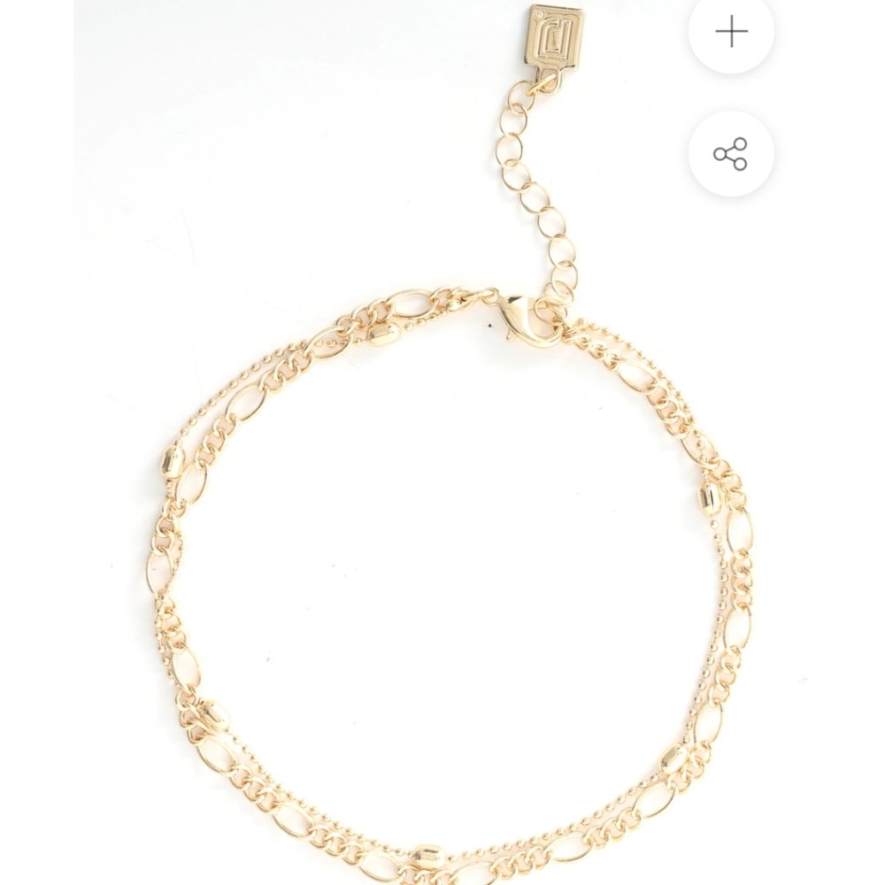 Dannijo Double Gold Anklet